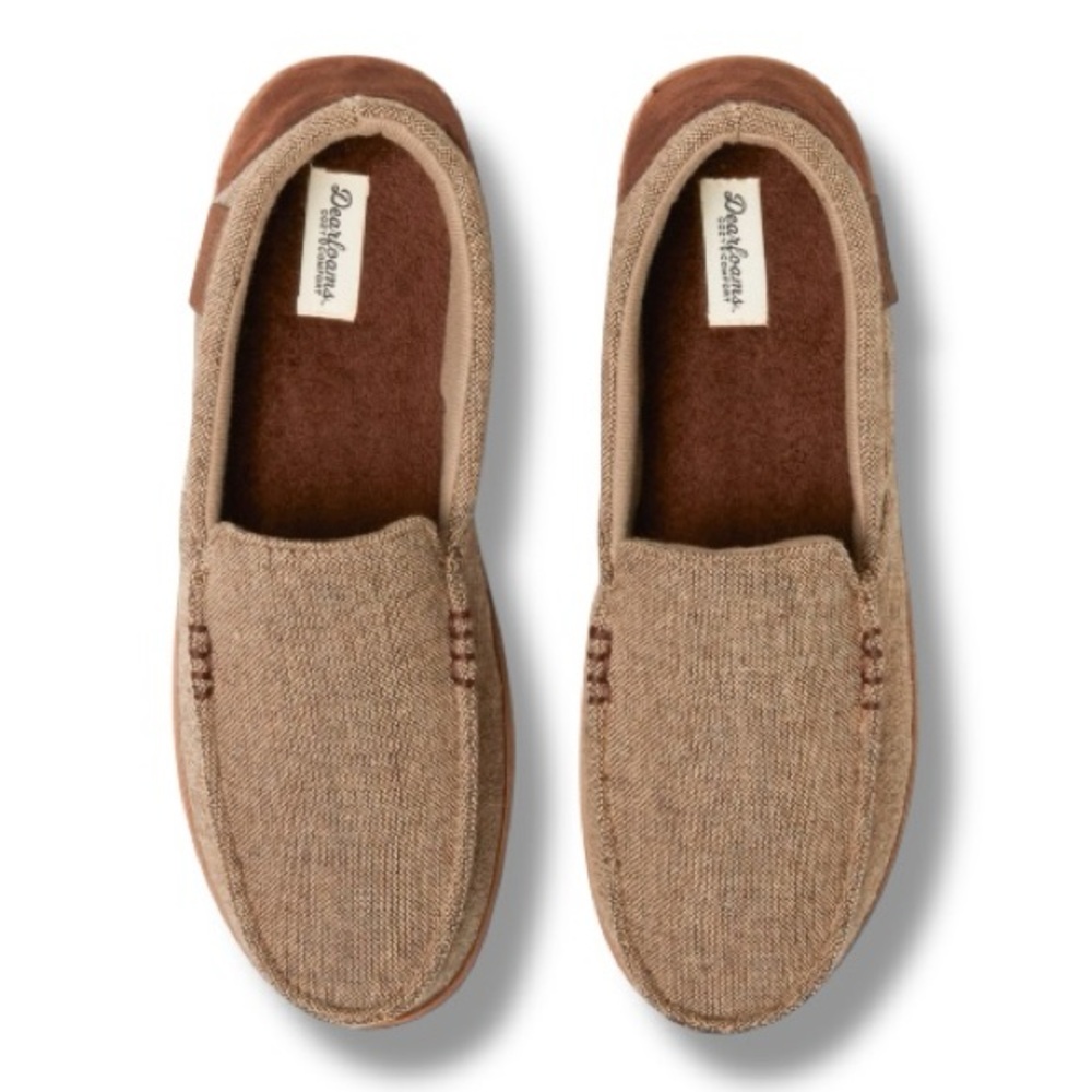 Dearfoams Cozy Comfort Men's Casual Moc Slippers - Size 7 - 8 - NWT